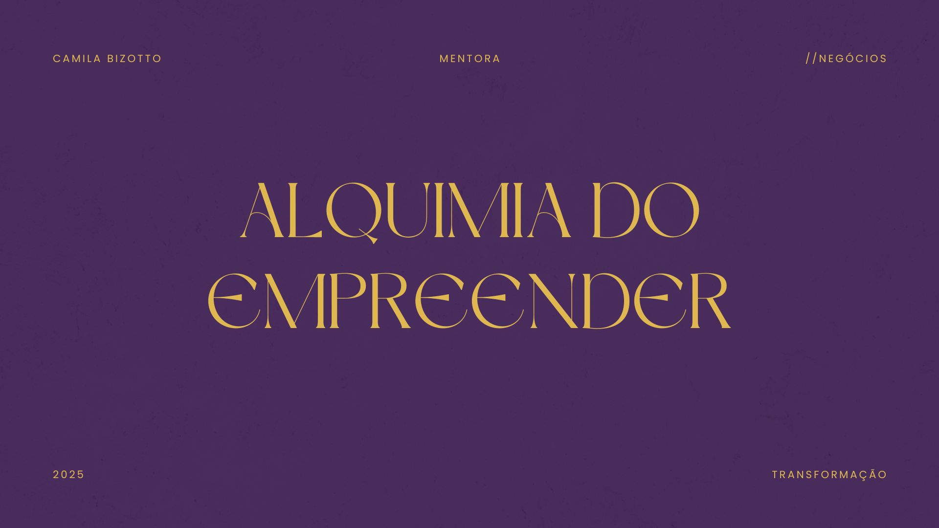 Logo Camila Bizotto — Alquimia do Empreender